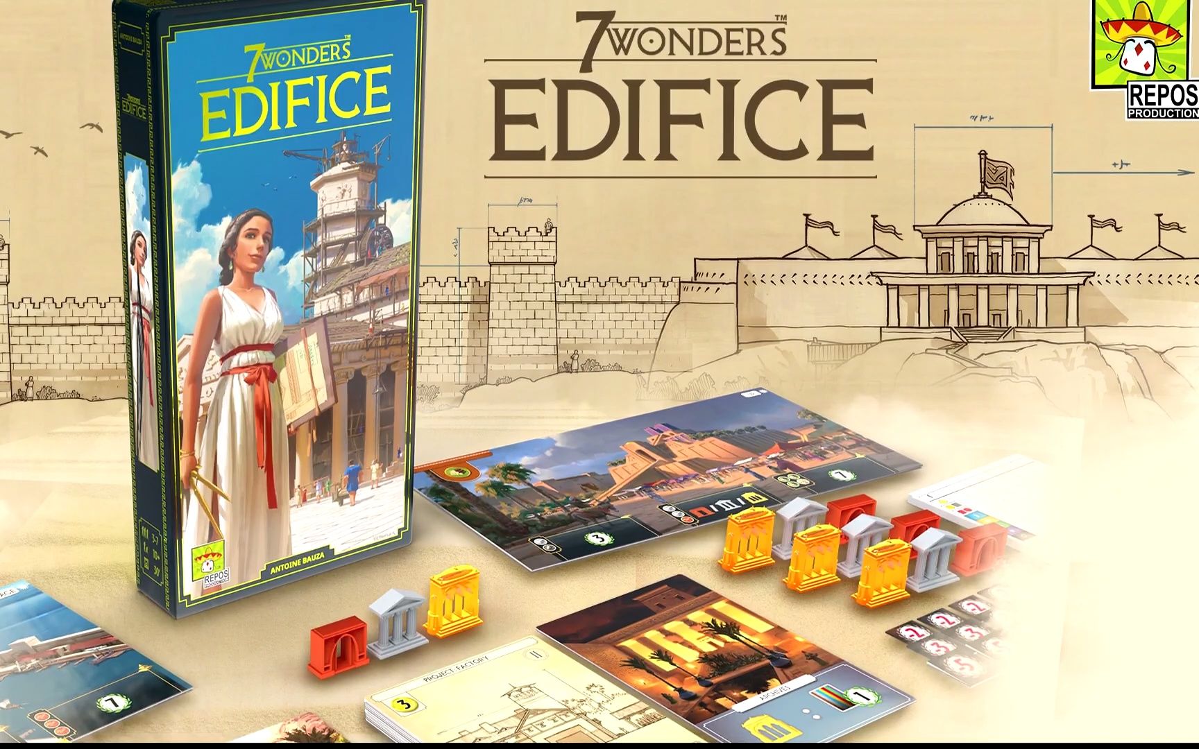 [图]《七大奇迹：宏伟建筑》（2023）发布 7 Wonders Edifice Expansion Reveal (Repos Production)