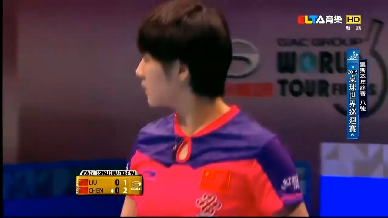 陈梦 刘诗雯 15ITTFFINALSQF
