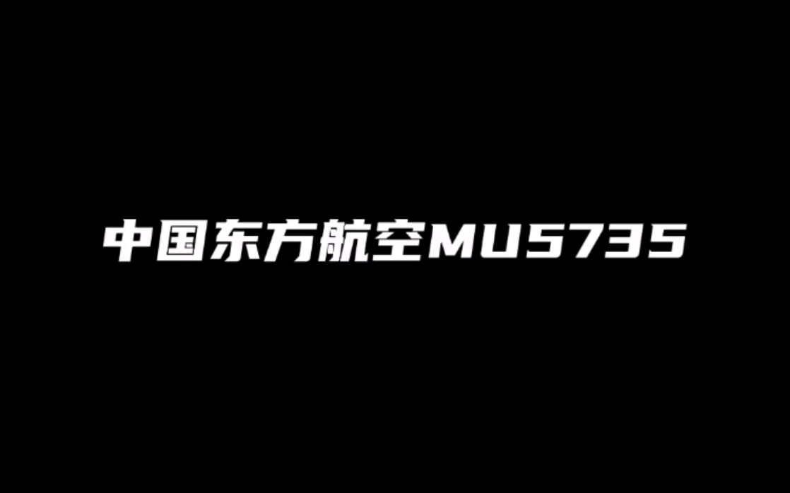 请大家一起默哀——中国东方航空MU 5735哔哩哔哩bilibili