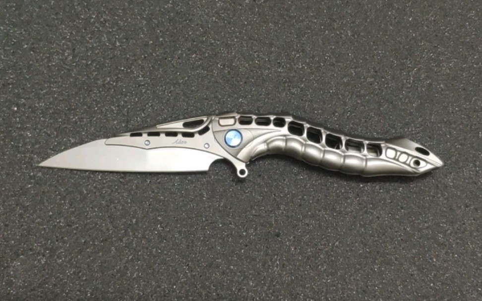 rikeknife alien 异形钛合金一体柄 国外合作代工折叠刀 无编号 开箱