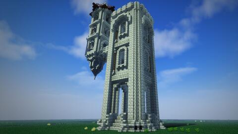 鬼影mc建筑 教你在minecraft中做一个哨塔 我的世界 哔哩哔哩