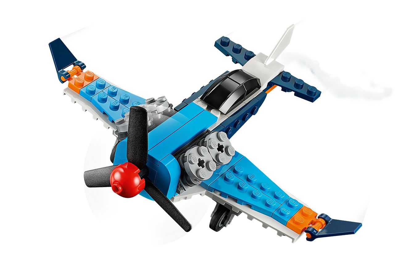 乐高 lego 31099 创意百变3合1 螺旋桨飞机 2020速拼评测