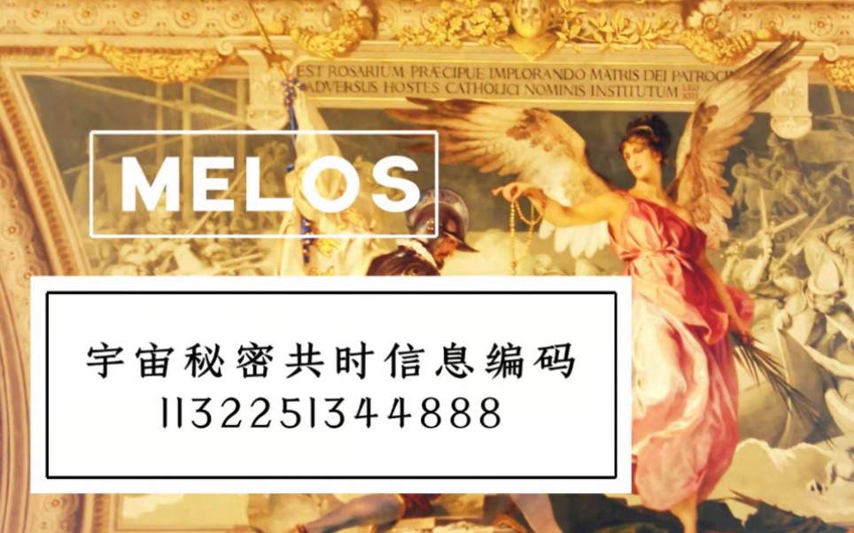 【MELOS神谕疗愈】宇宙秘密信息:1132251344888哔哩哔哩bilibili