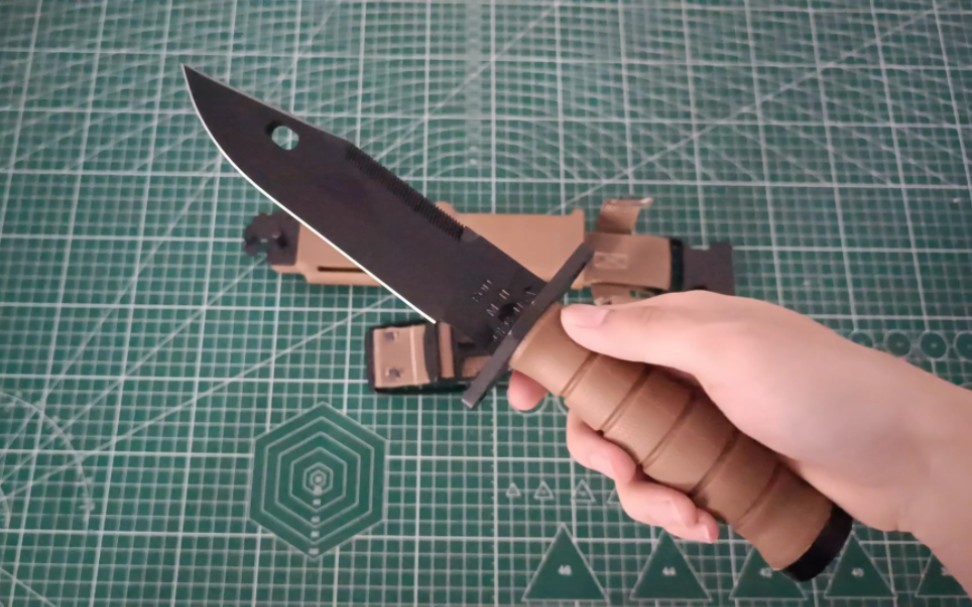 安大略02m1102军刺,全刃战术直刀