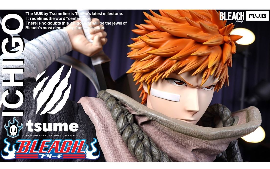 TSUME BLEACH 死神 黑崎一护 胸像 MUB 系列 开箱 ! Bleach Kurosaki Ichigo My Ultimate Bust哔哩哔哩bilibili