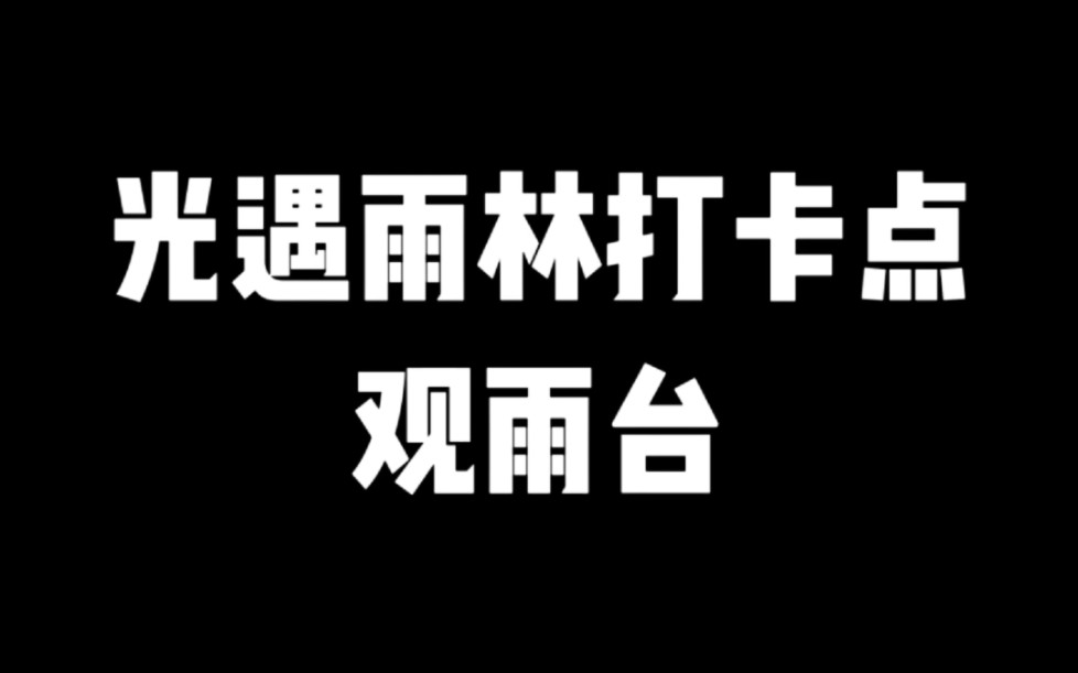 光遇雨林打卡点观雨台网络游戏热门视频