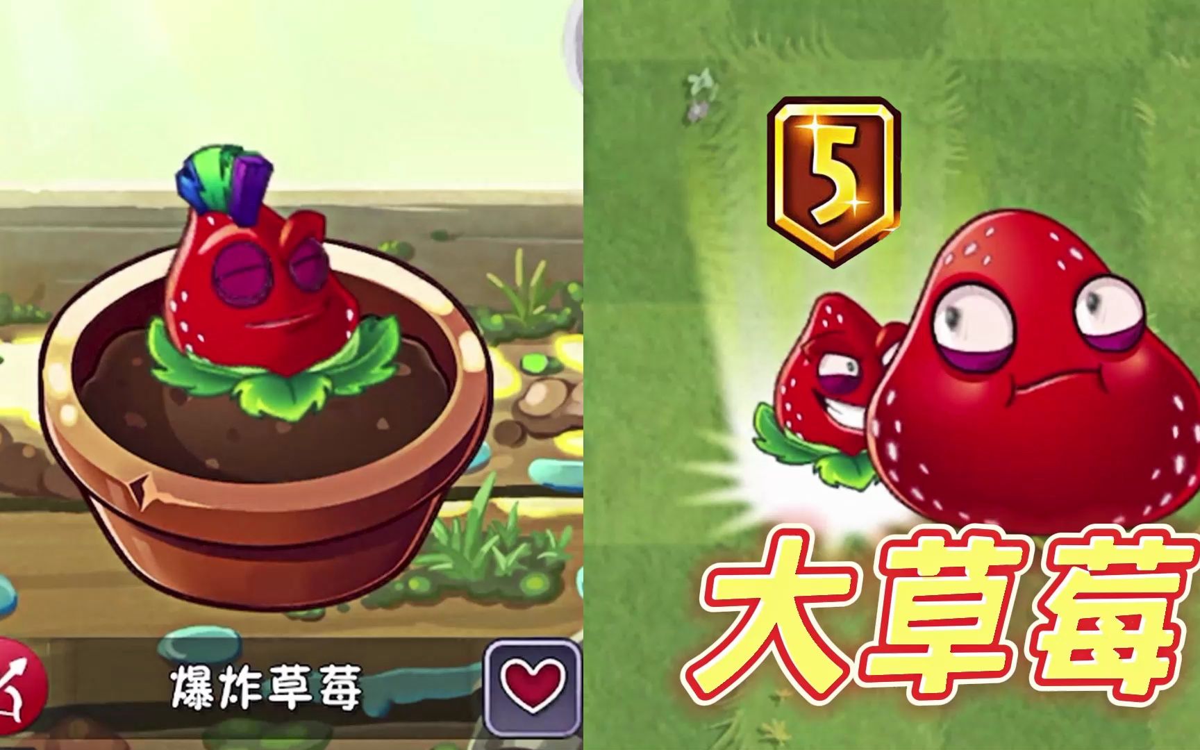 pvz2:手动成长性大草莓,全场爆浆盛宴!