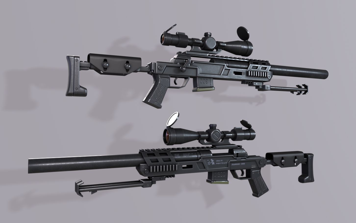 3dmax建模:从0开始建模一把属于自己的狙击枪,次世代枪械建模教程