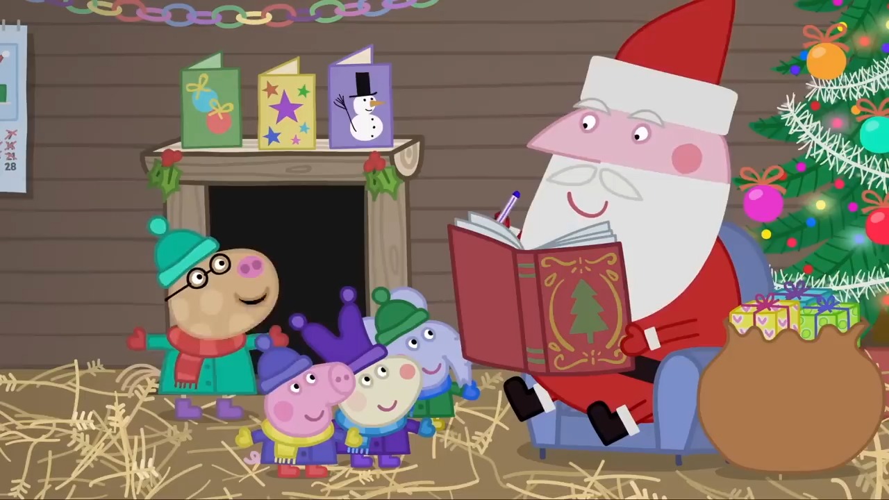 Peppa Pig小猪佩奇英文原版  Santa's Grotto(每日更新)哔哩哔哩bilibili