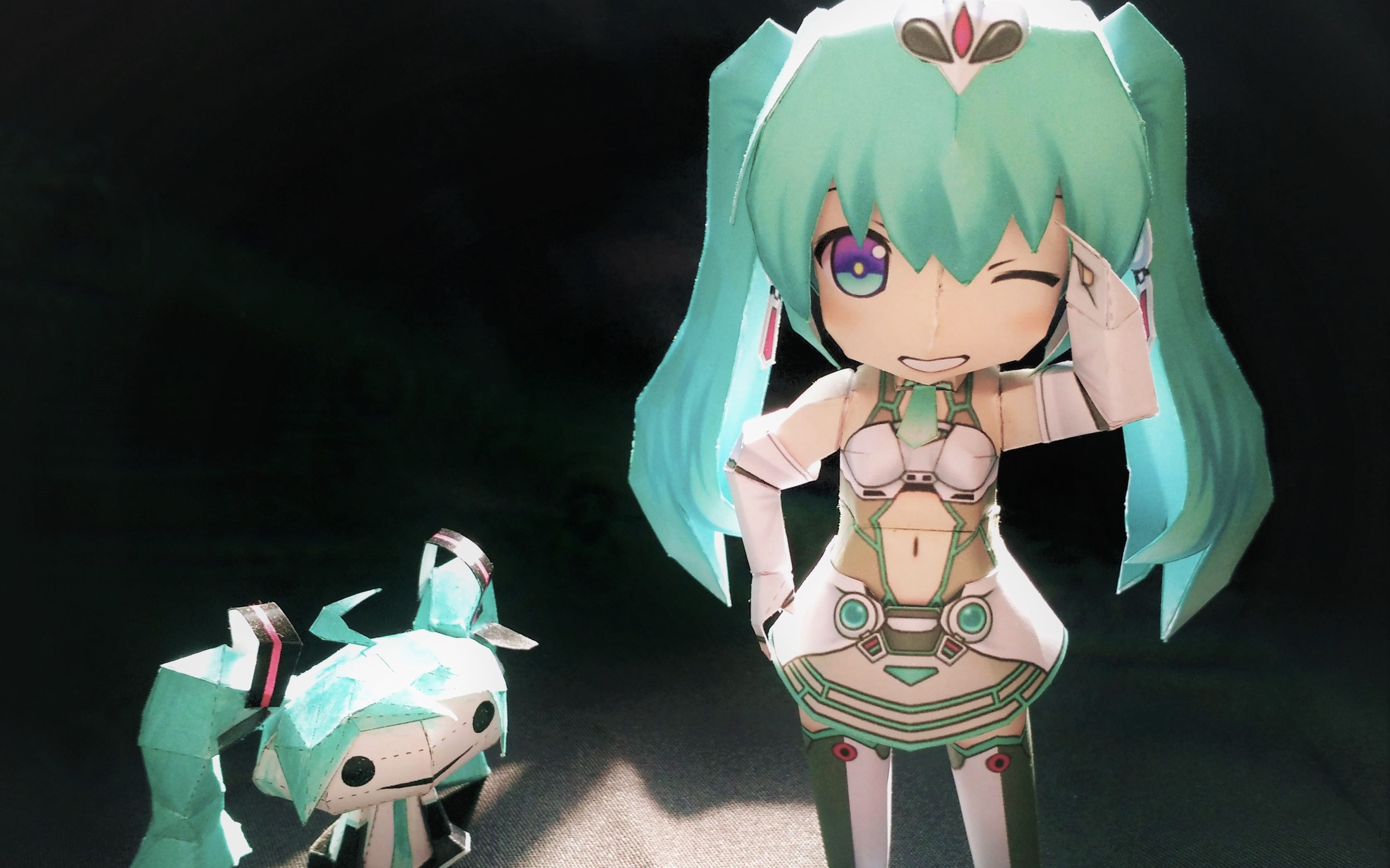 【纸模】初音纸模成品展示——穆戈制作