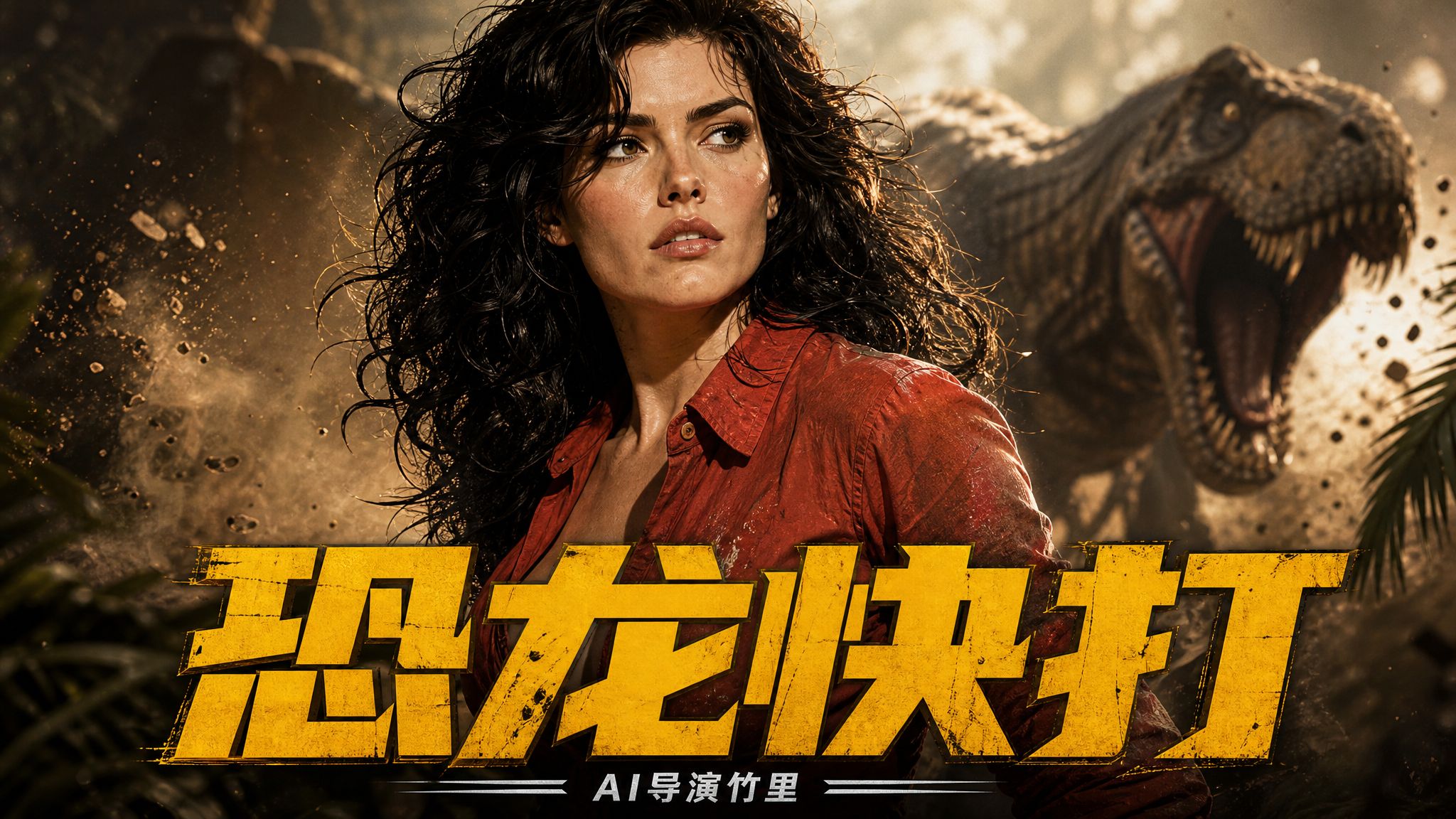 恐龙快打真人版：汉娜杀穿地狱公路，旋转飞踢终结最终首领