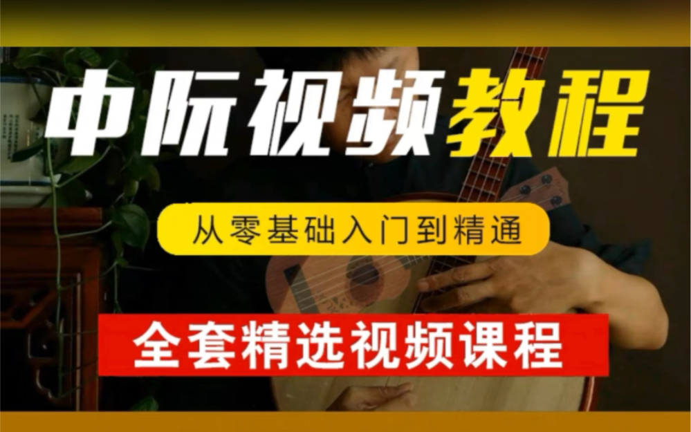 中阮基础教程 中阮教学视频全集 国乐大典中阮表演 中阮视频演奏 中阮初级入门教学视频 中阮乐器介绍哔哩哔哩bilibili