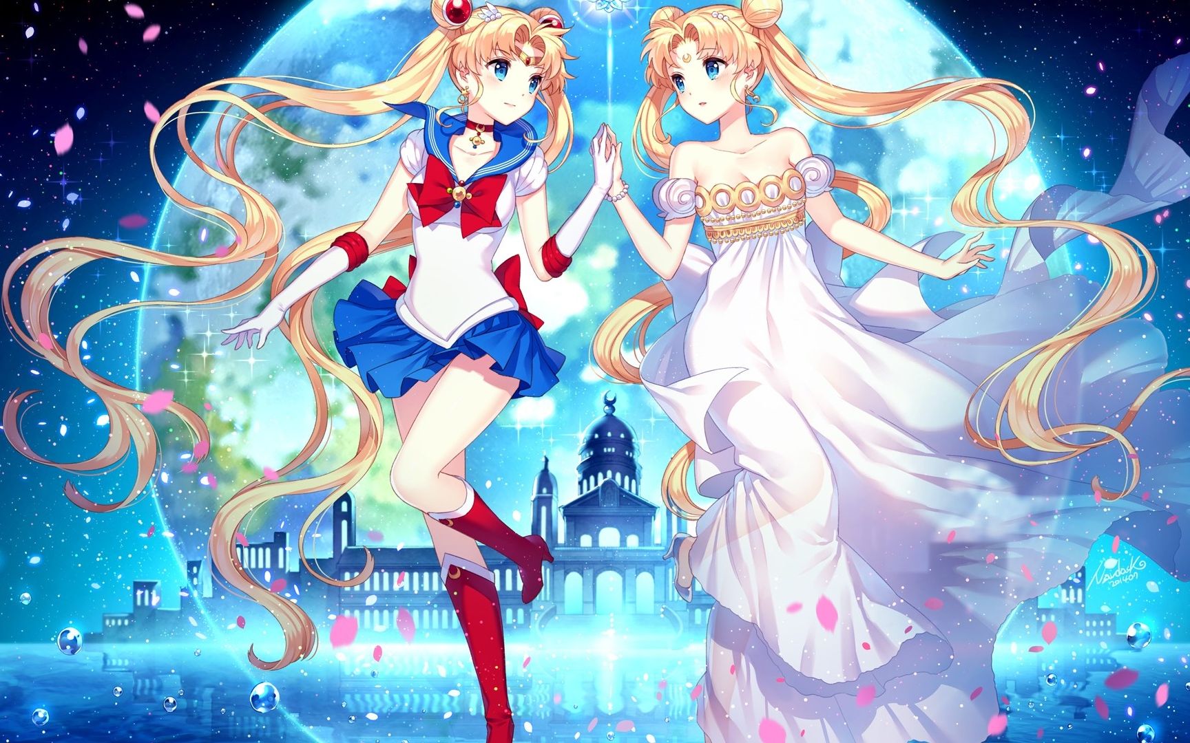 美少女战士月棱镜威力变身水冰月代表月亮消灭你