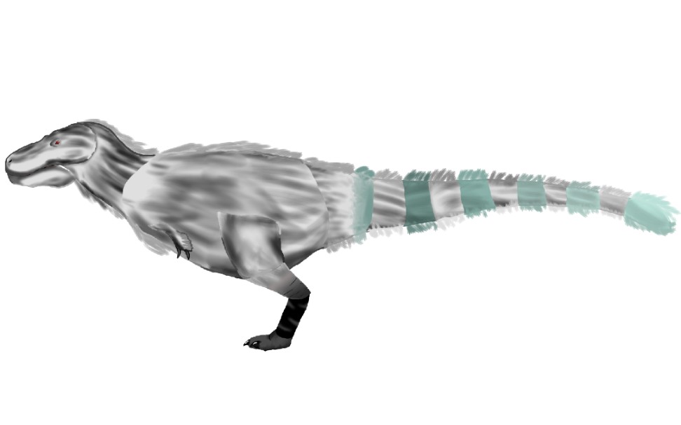 【dc2/古生物模型】一个新人的画质很糊的白熊龙展示