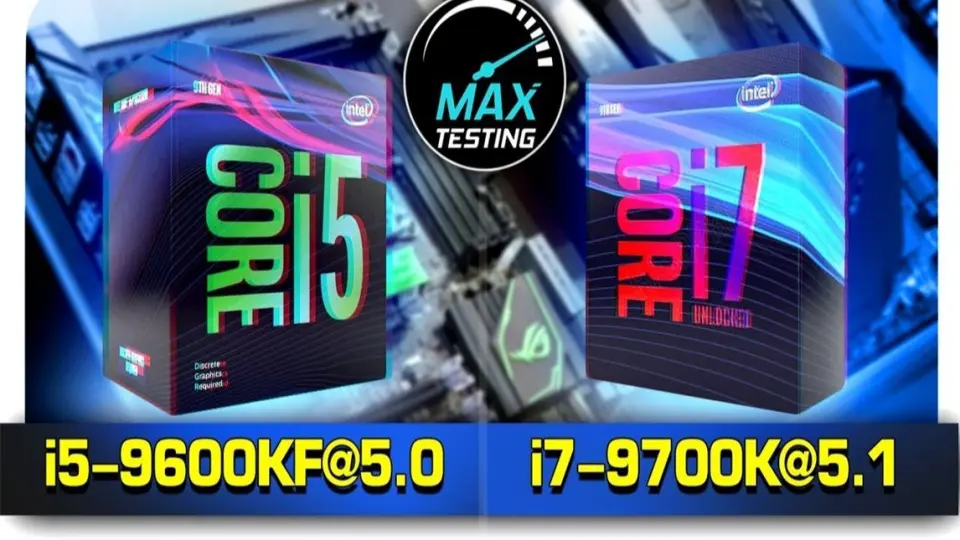 i5 9600KF 5Ghz vs i7 9700K 5.1Ghz CPU 1080P