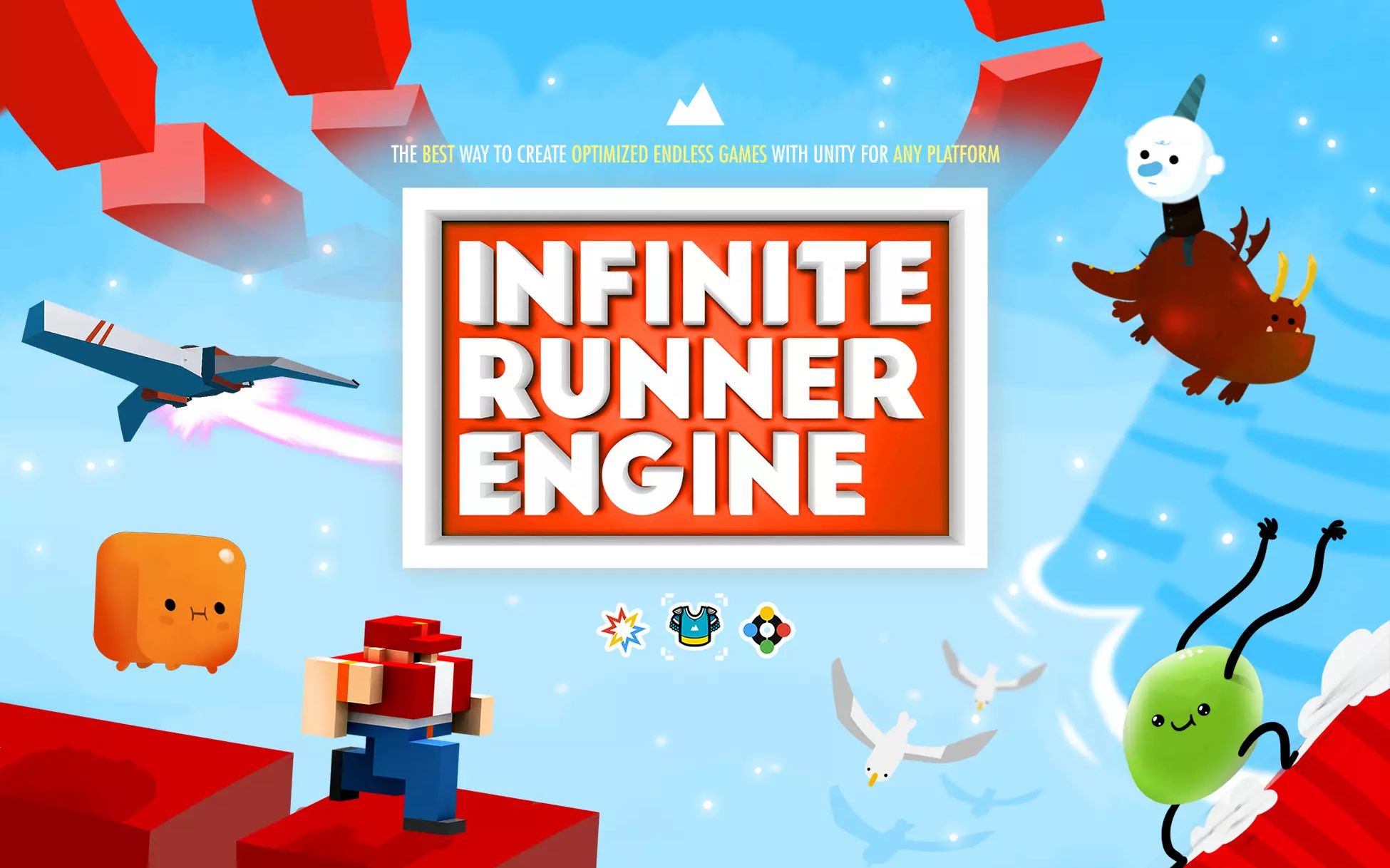 [图]unity素材分享 2D+3D Infinite Runner Engine