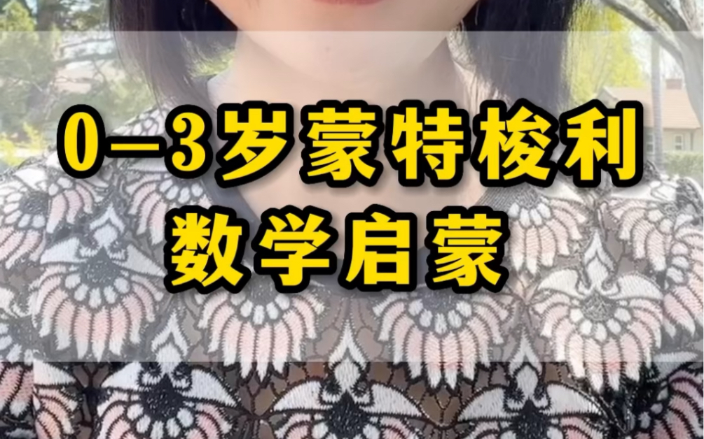 03岁蒙特梭利数学#数学启蒙#蒙氏教育#早教哔哩哔哩bilibili