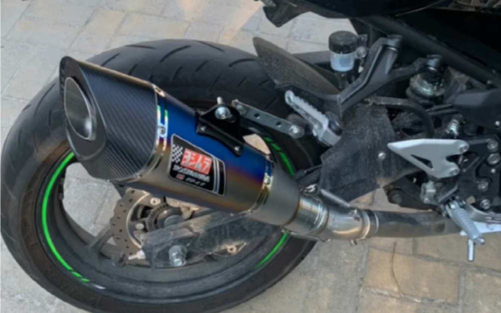 川崎ninja400改装吉村排气声浪对比
