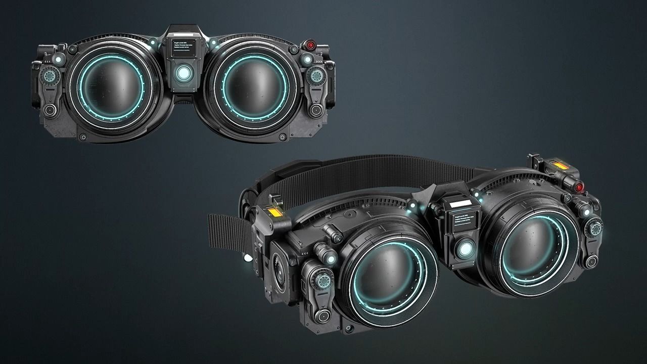 科幻眼镜maya   substance 3d painter