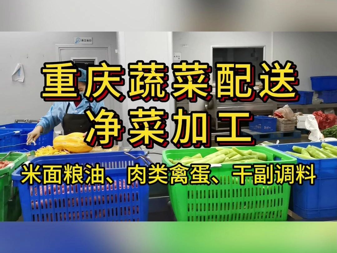 重庆主城食材配送,净菜加工,工厂食堂、学校食堂、医院食堂全品类食材配送服务哔哩哔哩bilibili