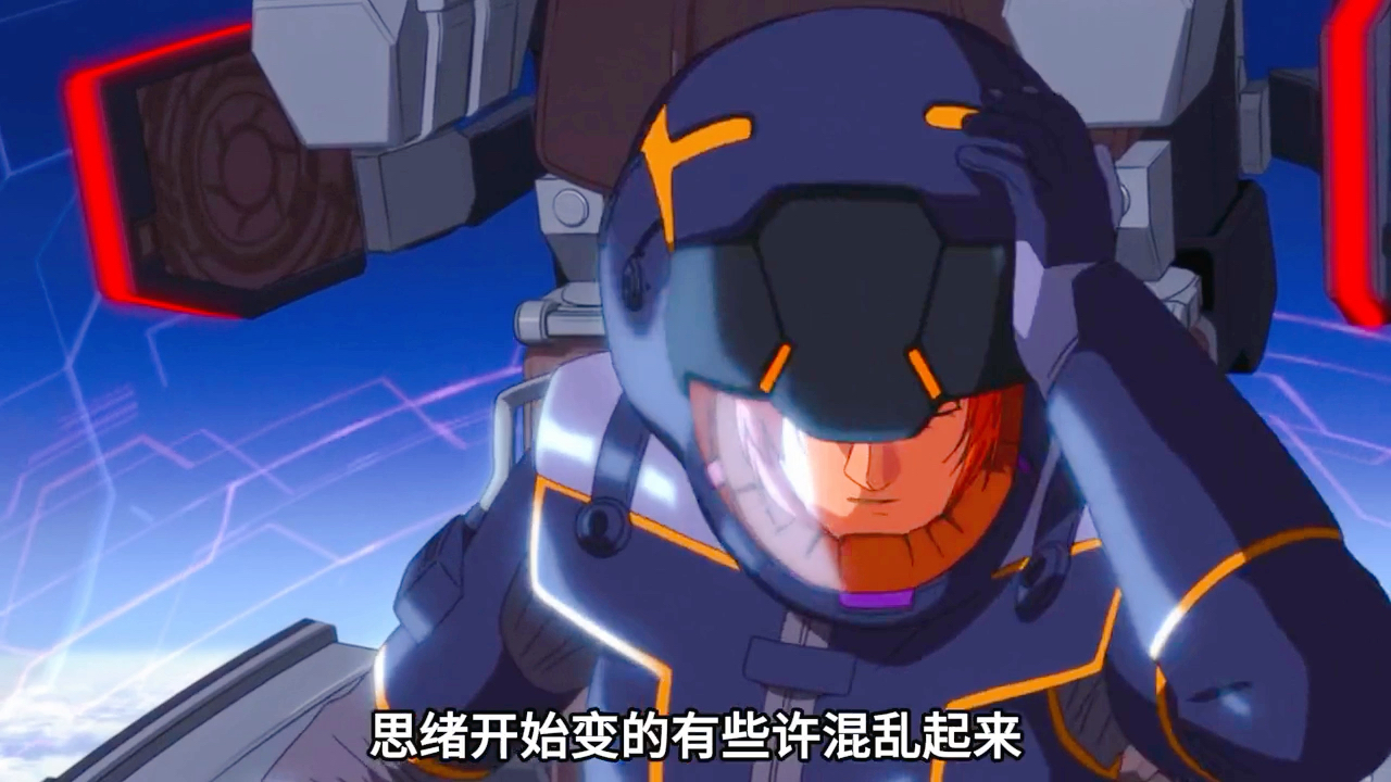 黑白独角兽高达正面对抗