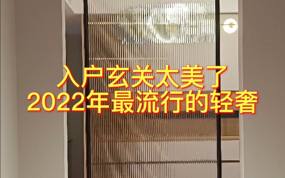 2022年最流行的入户玄关轻奢太好看了哔哩哔哩bilibili