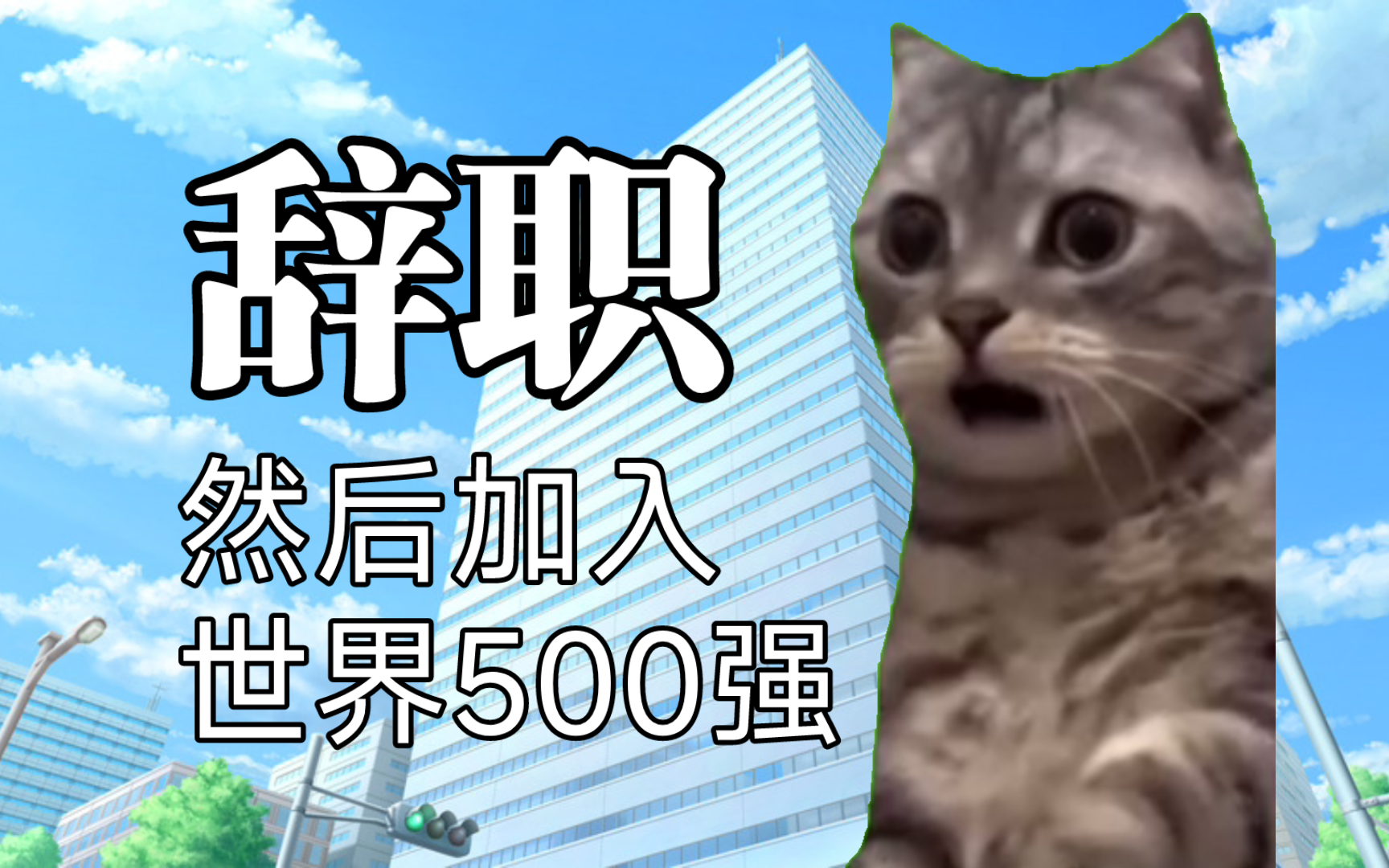 【猫meme】关于我辞职后进入了世界500强的大公司哔哩哔哩bilibili