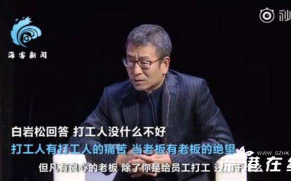 [图]白岩松谈打工人现象：打工人没什么不好，自己更愿意做打工人