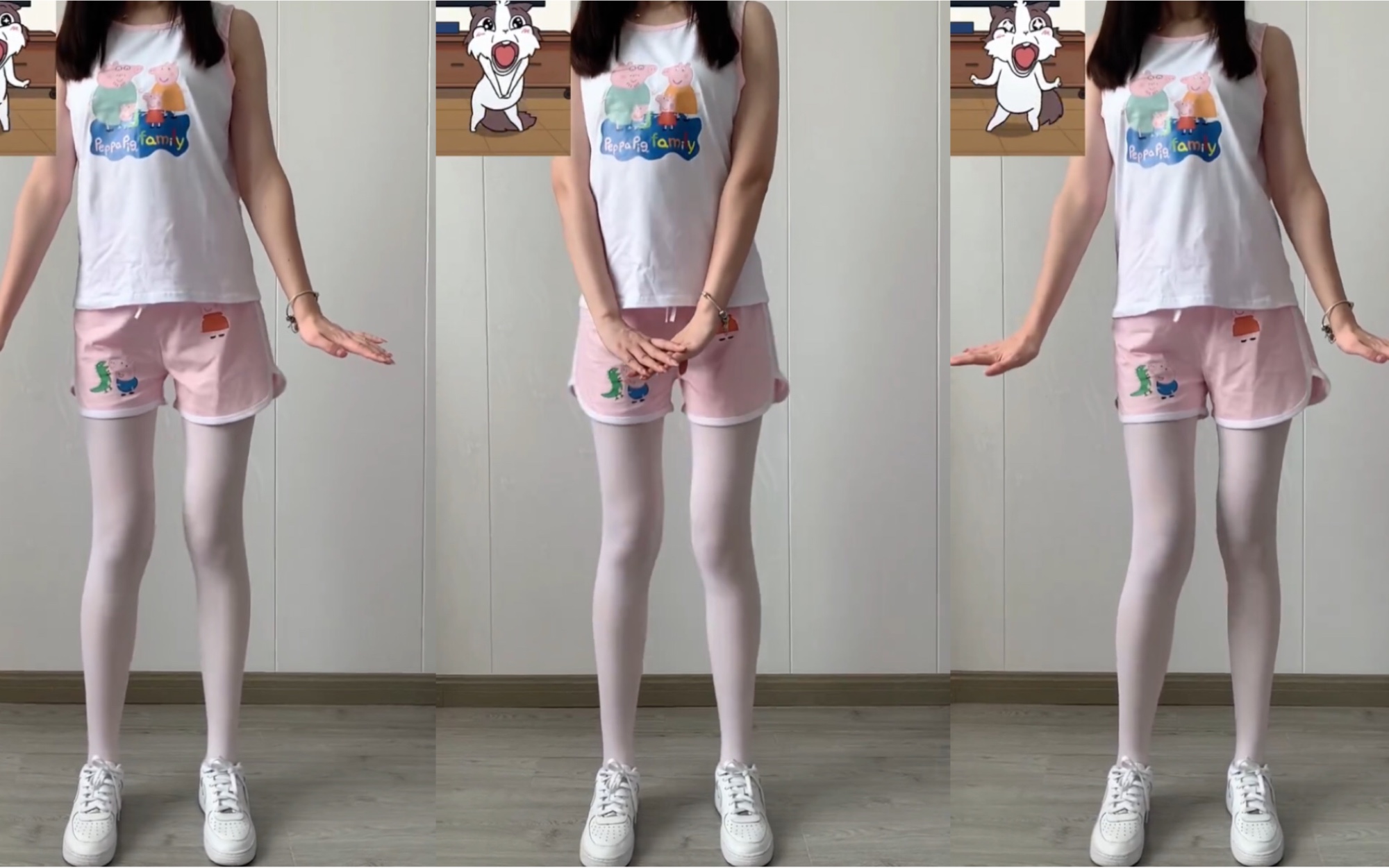 天鹅绒丝袜运动鞋～好爽!