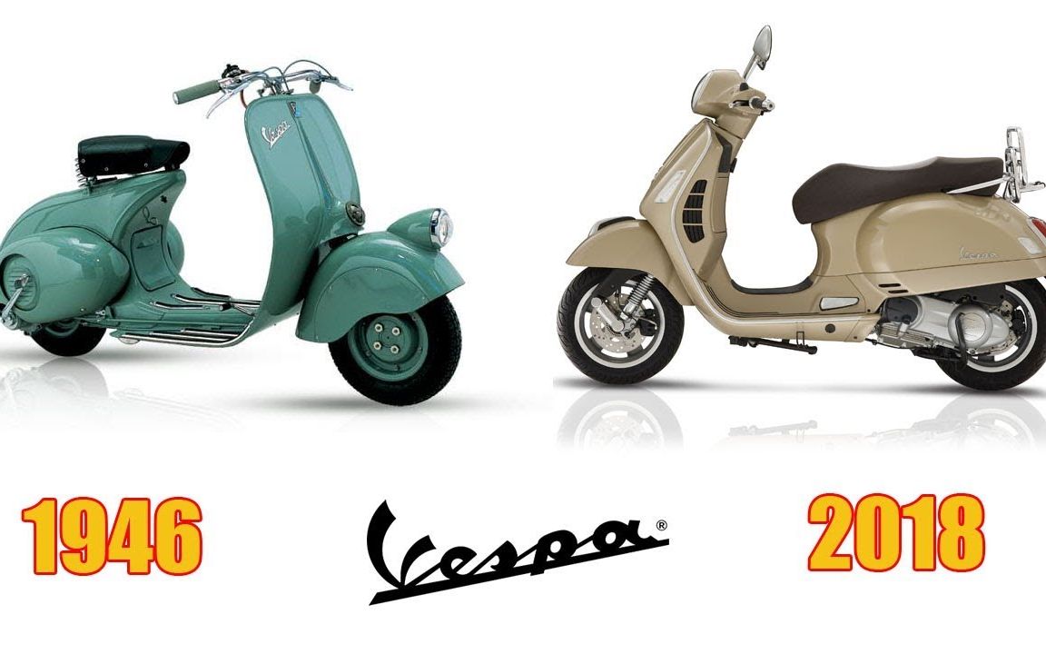 vespa 维斯帕 摩托车进化史 (1946 - 2018)