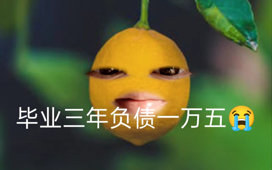 毕业三年负债一万五,我太伤心了!