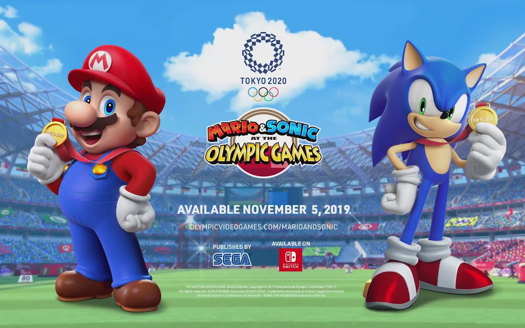 马里奥和索尼克在2020年东京奥运会官方宣传片