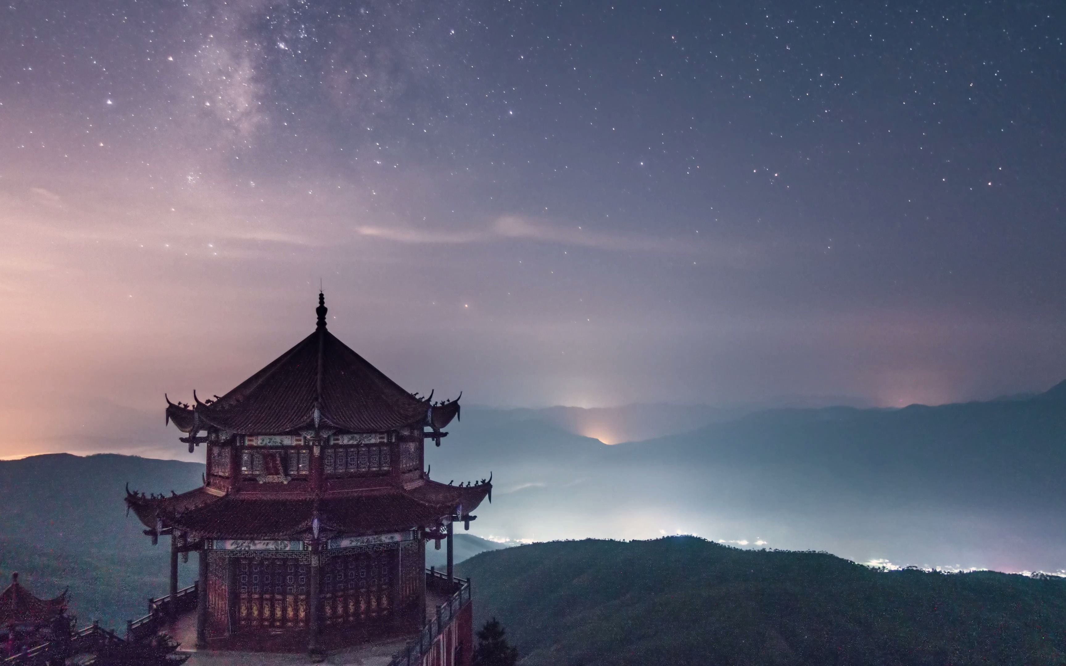 【4k】【星空】【延时摄影】云海星空