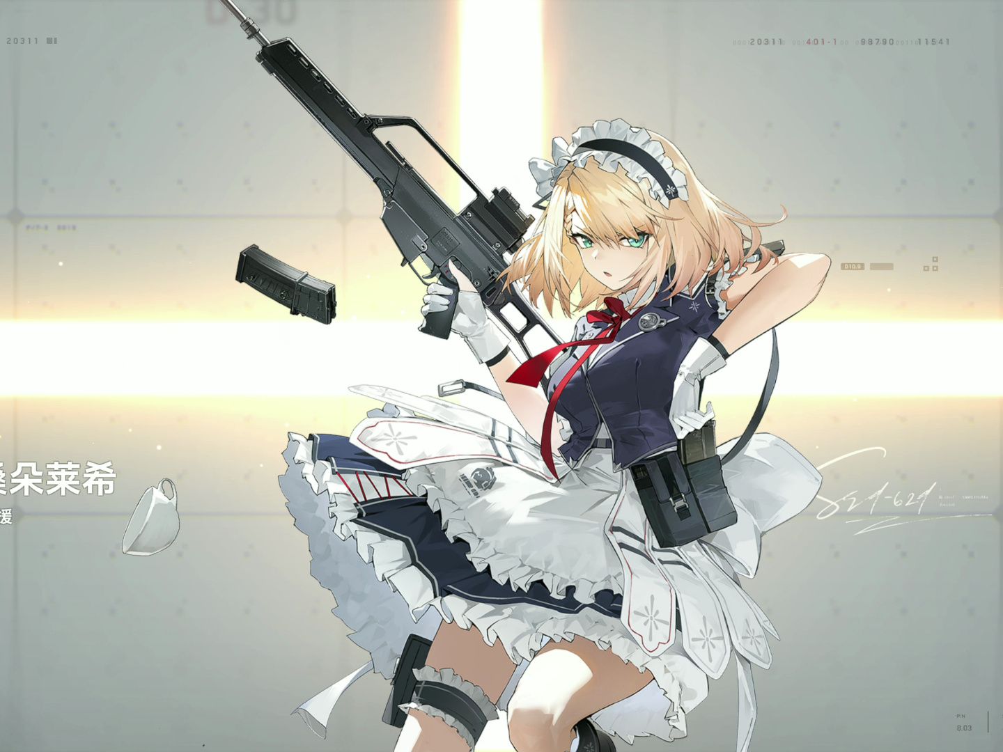 女仆桑朵莱希到手,60发不歪,亚洲人