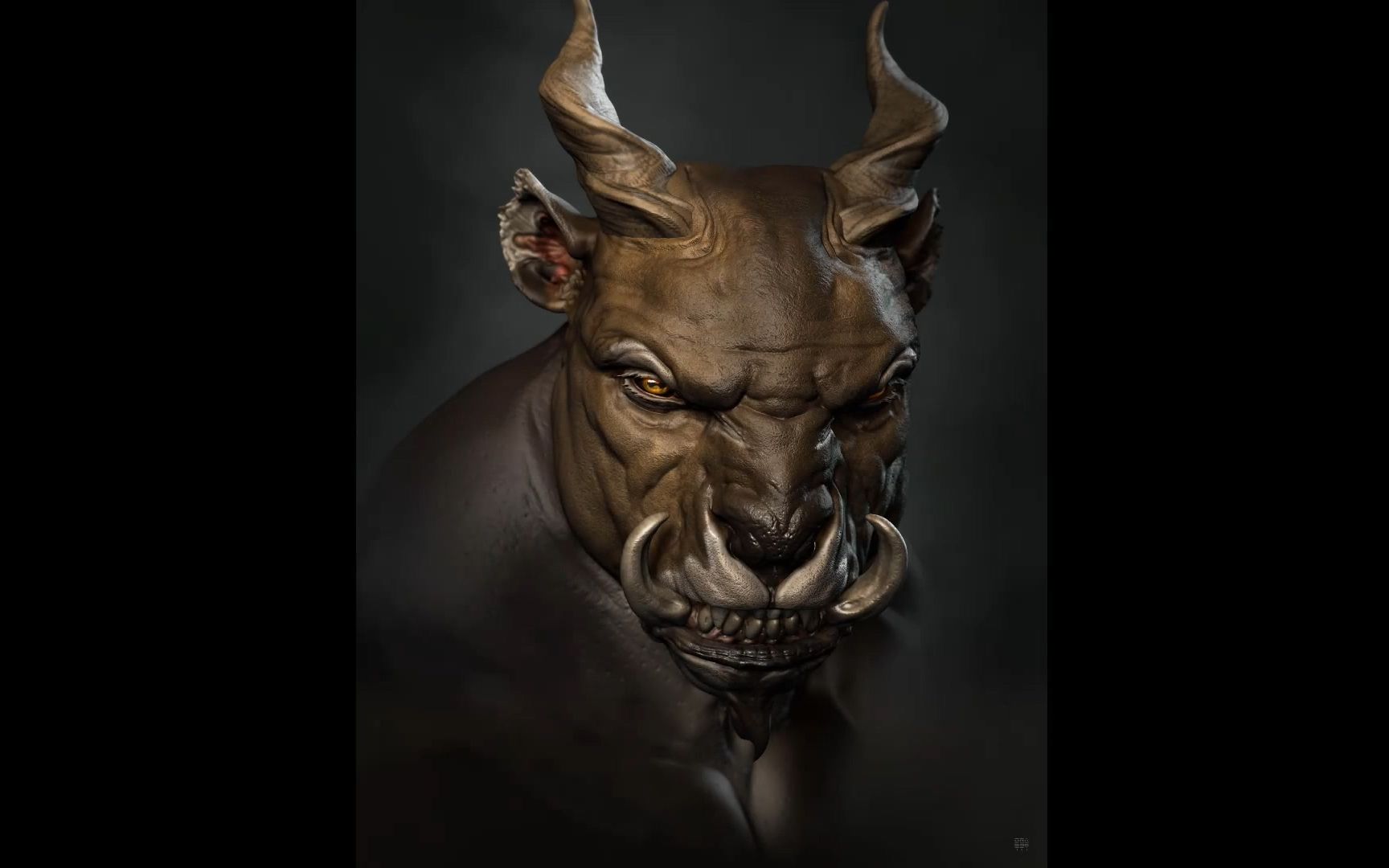 zbrush 2020快速雕刻牛头人