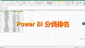 Power BI分类排名