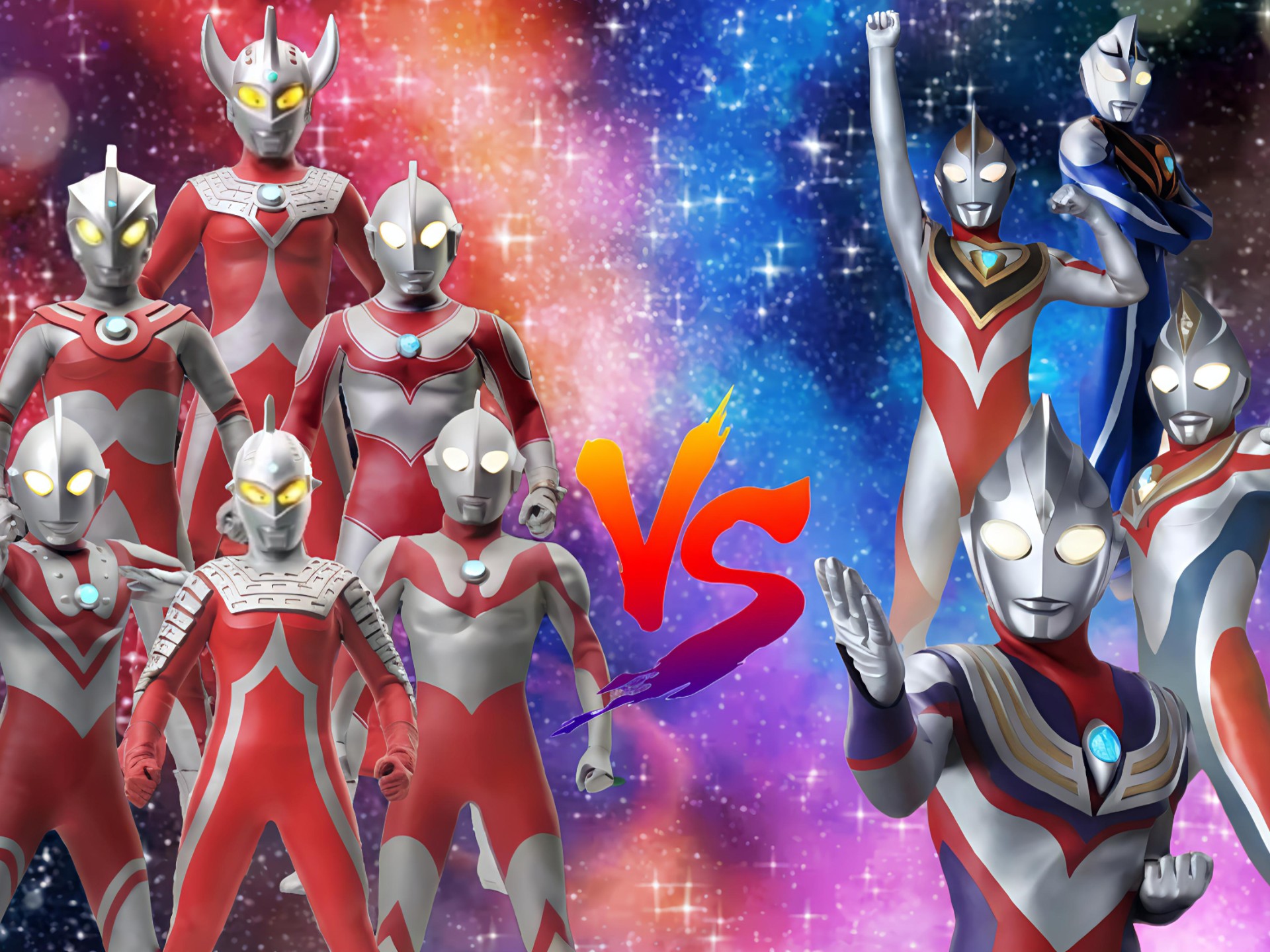 奥特六兄弟vs平成四杰