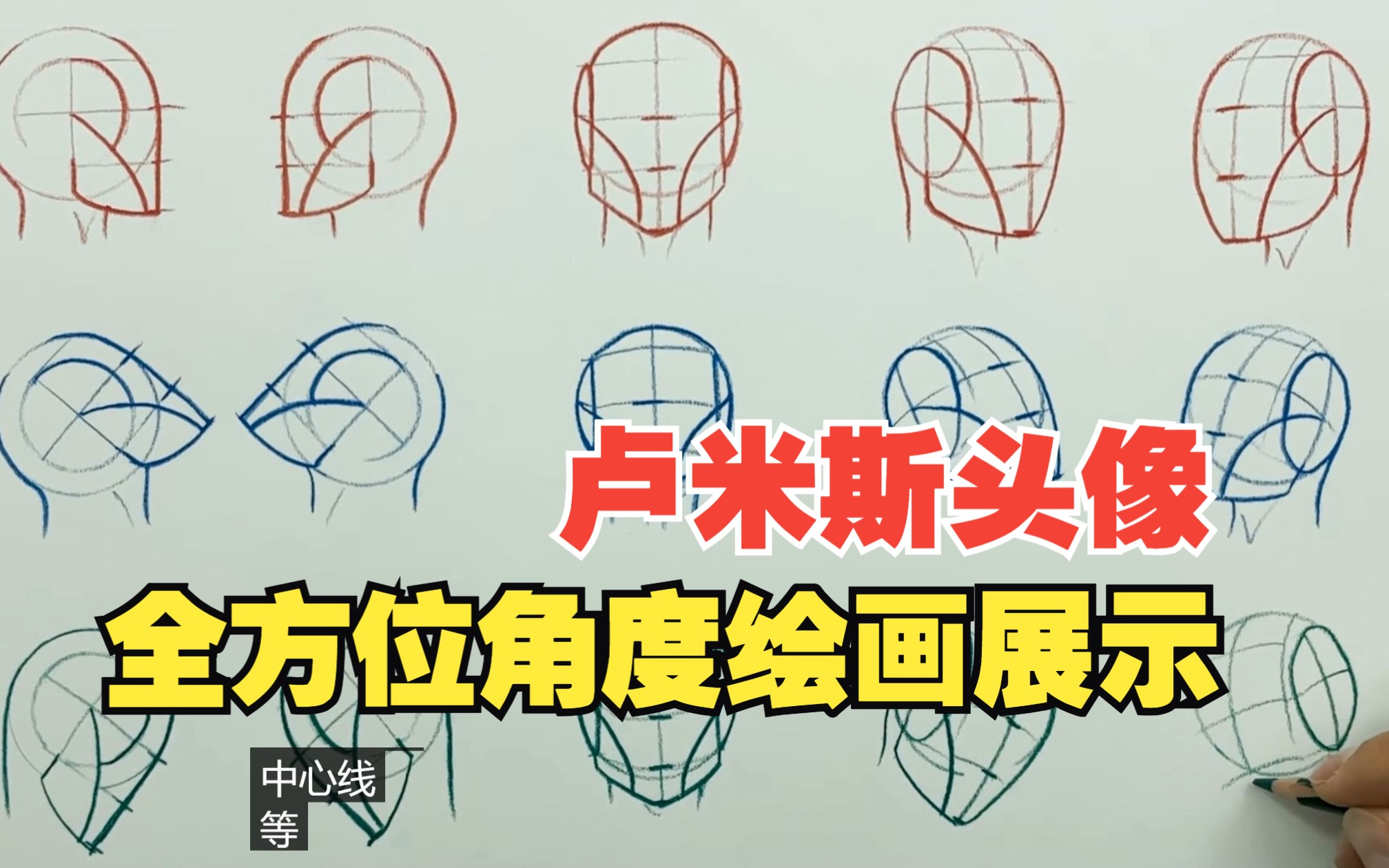 [图]一起来学习  再学不会可就真没辙了 卢米斯头像法全方位展示 去废话唠嗑加速版