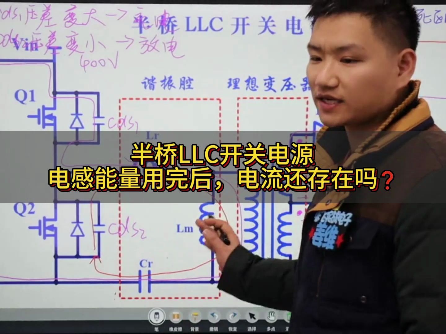 半桥LLC开关电源电感能量用完后,电流还存在吗❓哔哩哔哩bilibili