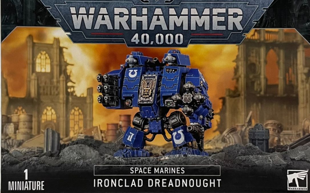 战锤开箱40k星际战士铁甲无畏机甲warhammerironcladdreadnaught
