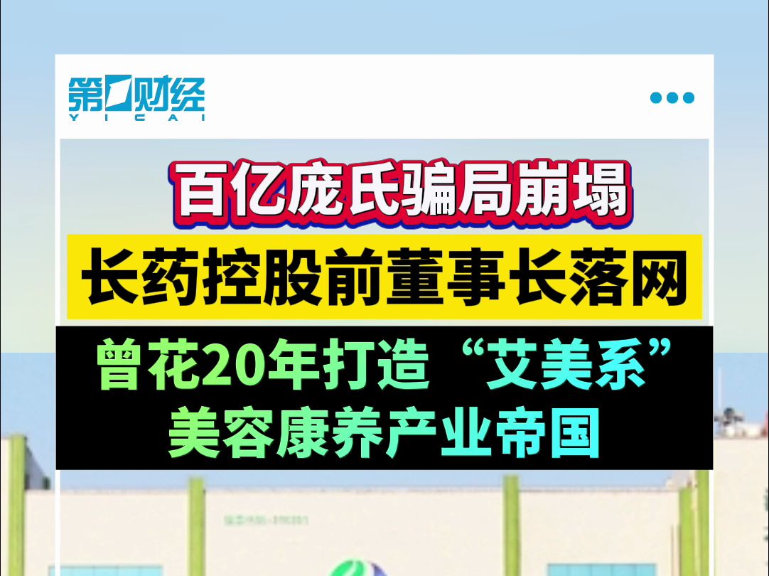 长药控股前董事长落网,“艾美系”百亿庞氏骗局如何崩塌哔哩哔哩bilibili