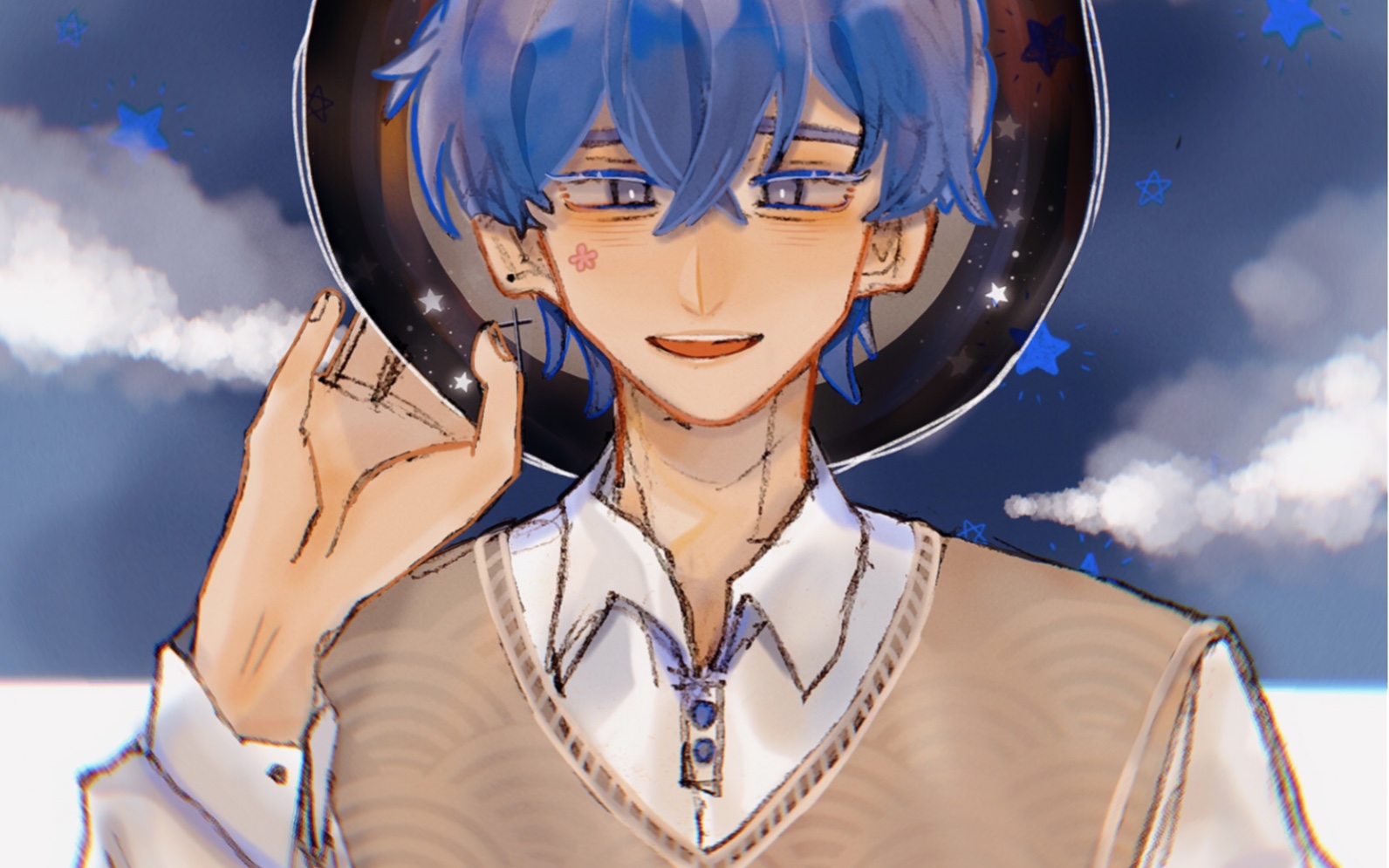 花少北画只北子哥指绘