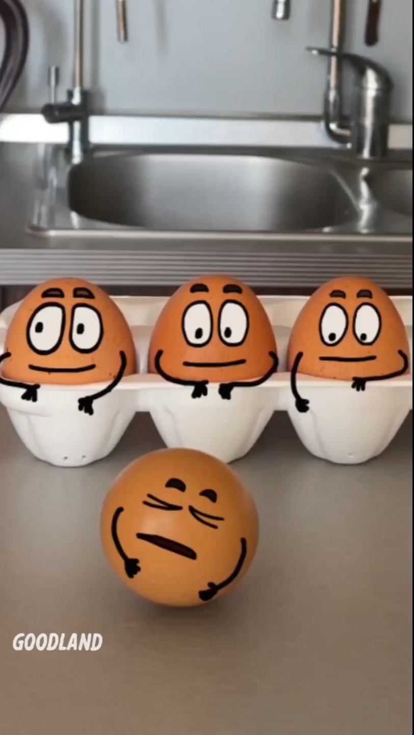 食品动画故事:不倒翁舞蹈表演现场 #动画 #短视频 #鸡蛋