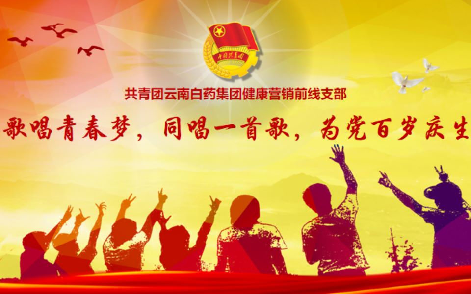 共青团云南白药集团健康营销前线支部庆贺中国共产党建党100周年.哔哩哔哩bilibili