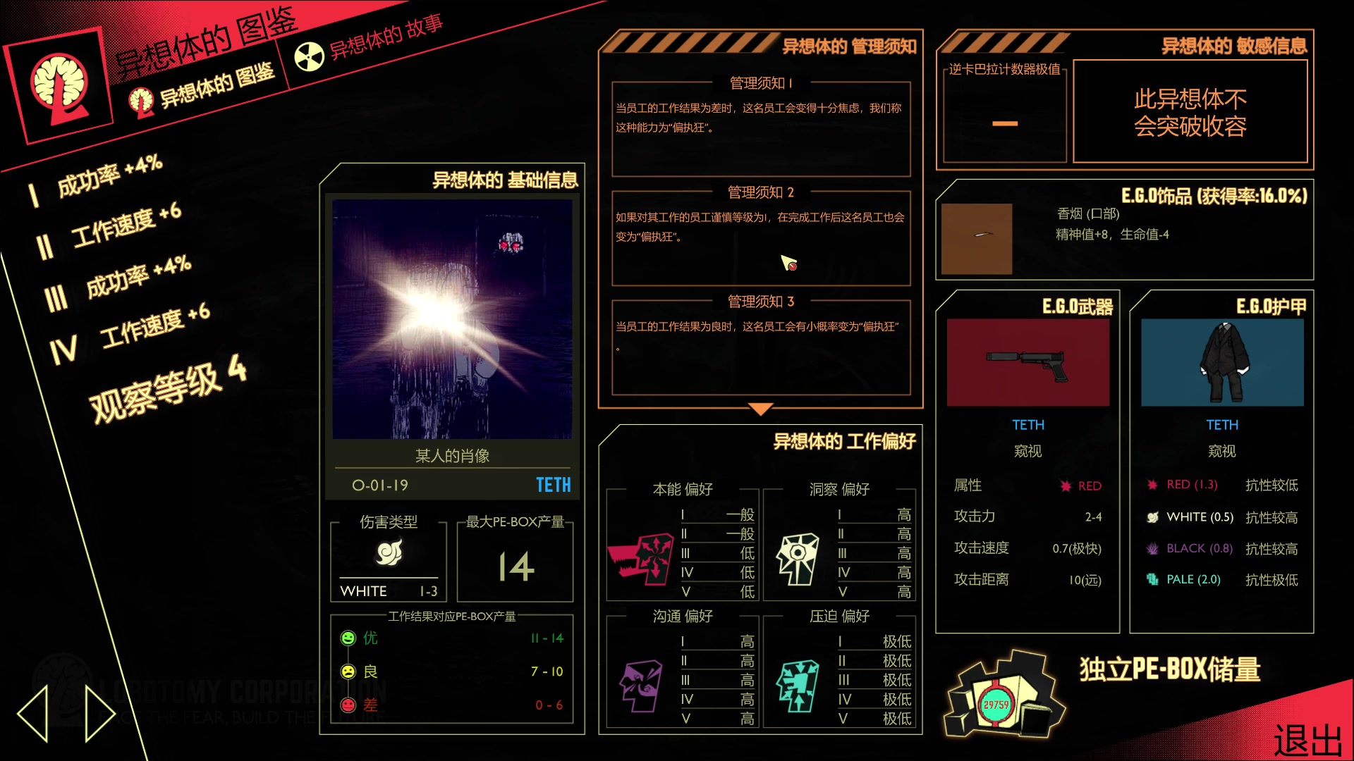 废弃mod异想体图鉴以及图书馆已出现异常图鉴实际就是不知道做啥水个