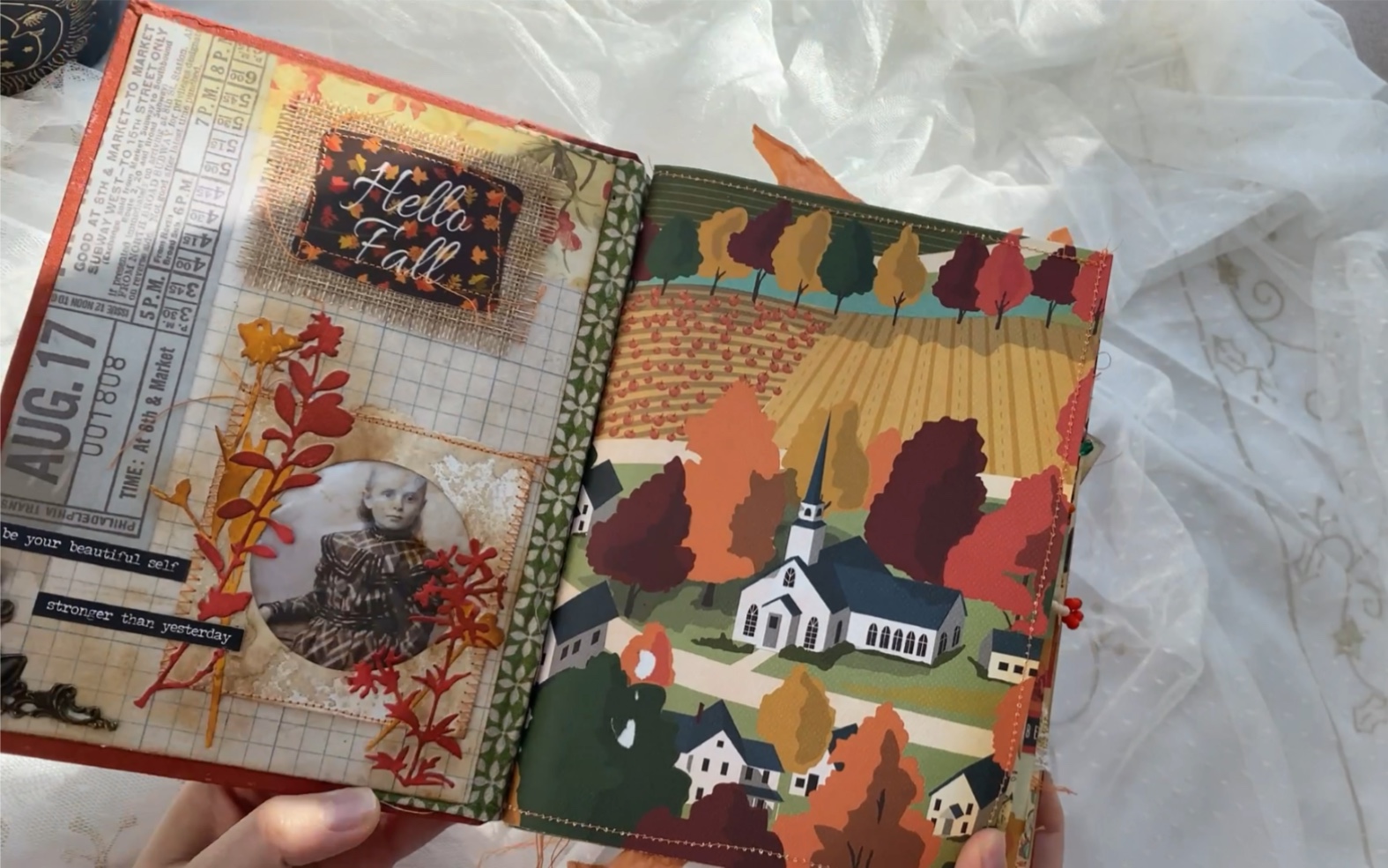 [图]Junk journal. 小镇的秋天