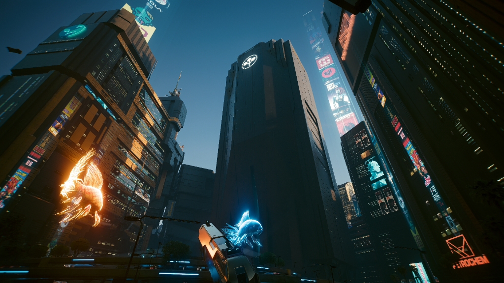 《赛博朋克2077》路径追踪下的夜之城别有一番风味