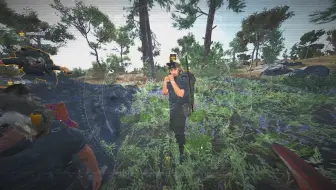 SCUM 处理外挂证据08 野外没车没家找到4个分散开在树下的箱子