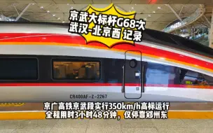 Download Video: 京广高铁京武段，1229km，3小时48分！这是真正的中国速度！一起来看看吧