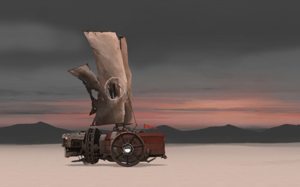 乘坐帆车末日旅行